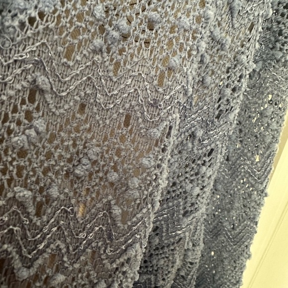 Alfred Dunner Open Front Crochet Jacket with Sequins 3/4 Sleeves - Picture 6 of 7